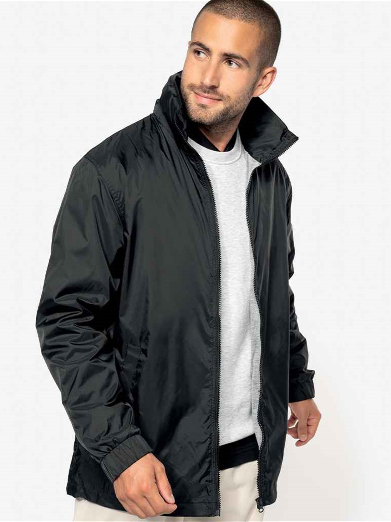 KB687 K687 Kariban Lined Windbreaker Jacket Image 4