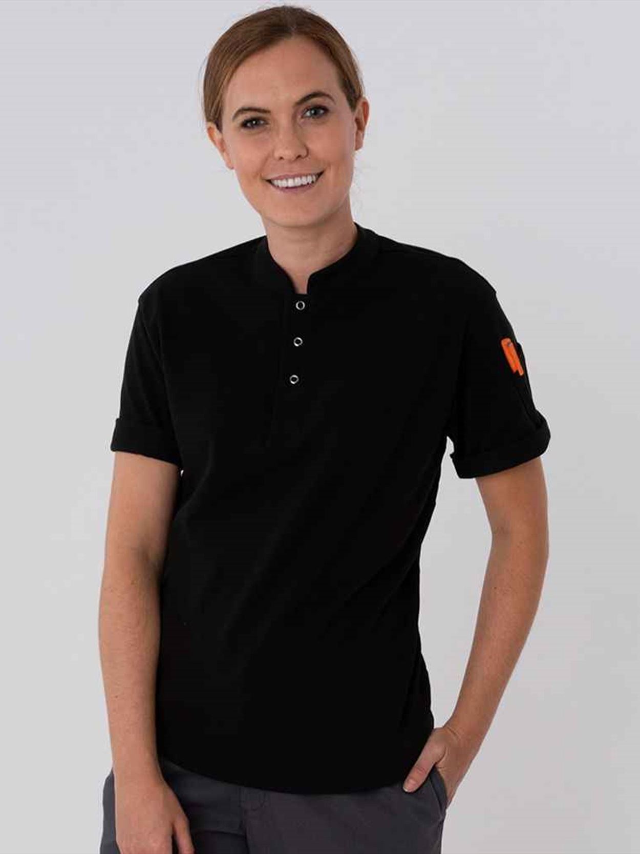 LE008 DF130 Le Chef Knitted Piqué Chef's Shirt Image 1