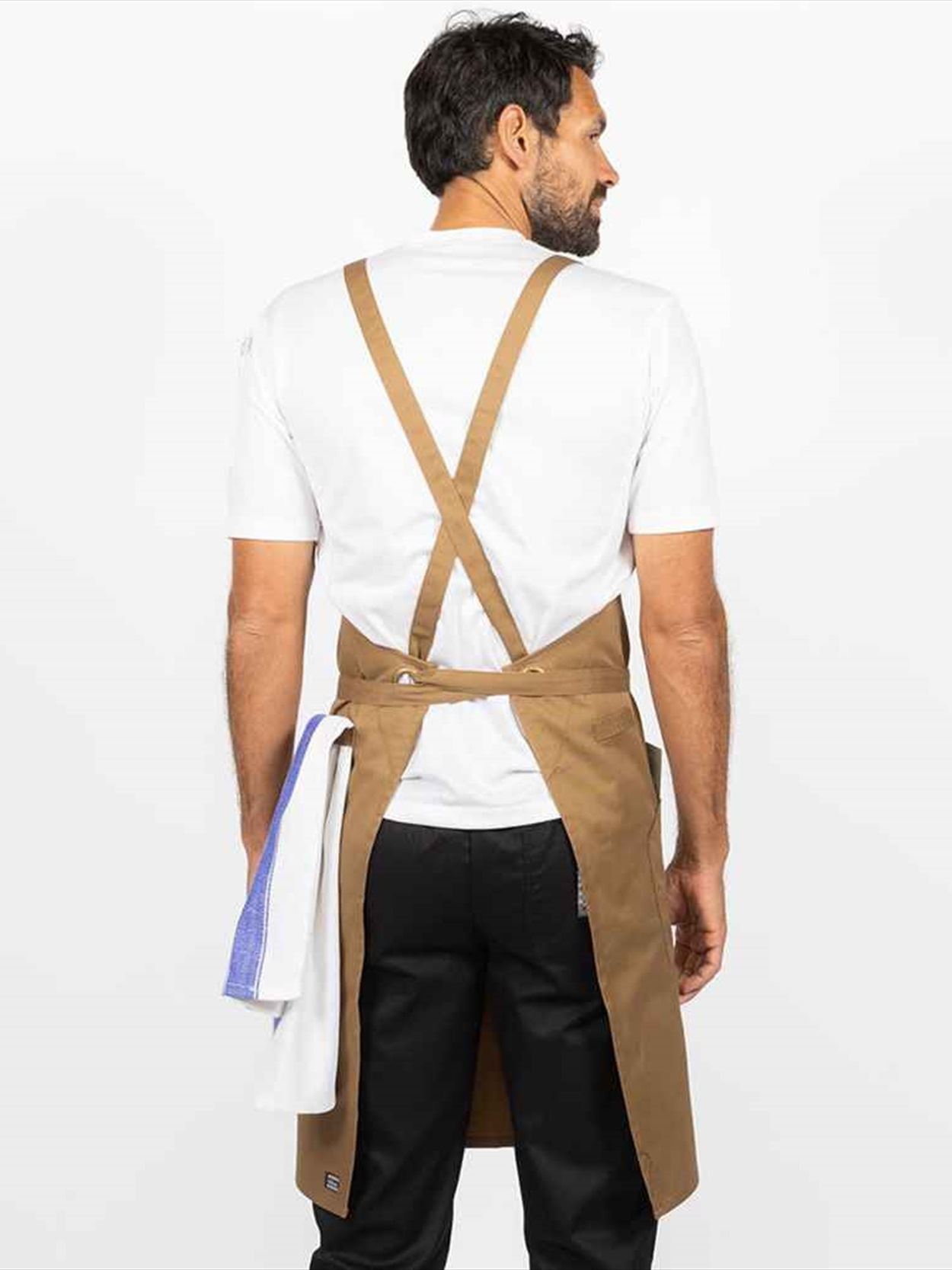 LE102 DE109 Le Chef Crossover Bib Apron Image 2
