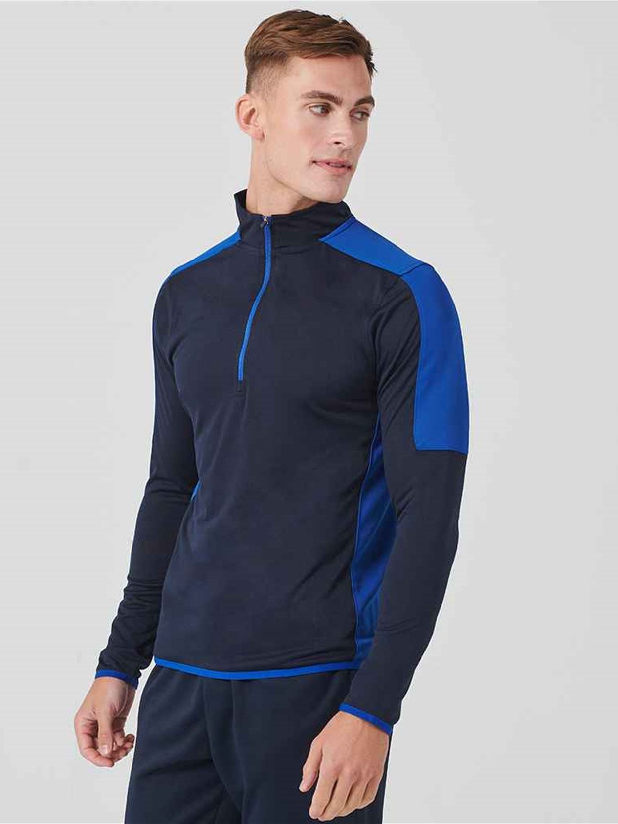 LV571 Finden + Hales Contrast Zip Neck Midlayer Top Image 1