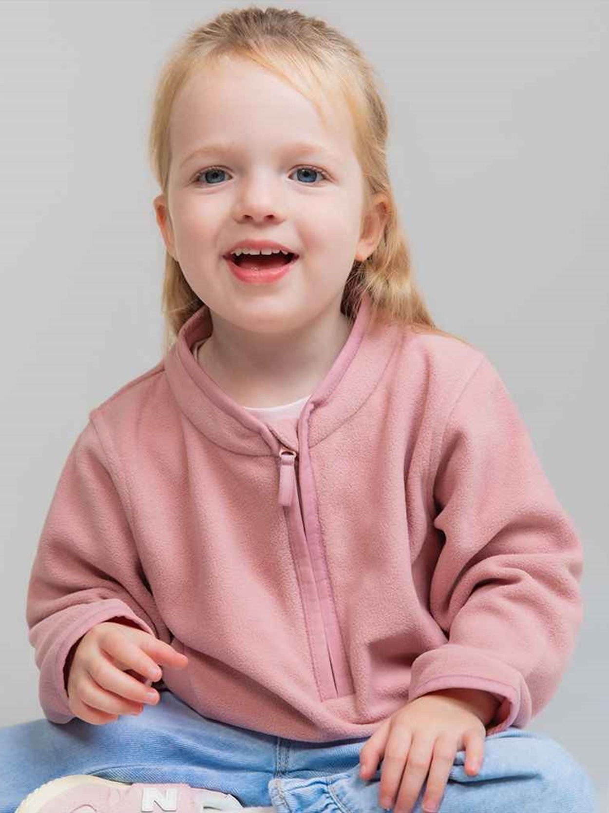 LW031 Larkwood Kids 1/2 Zip Lightweight Fleece Image 3