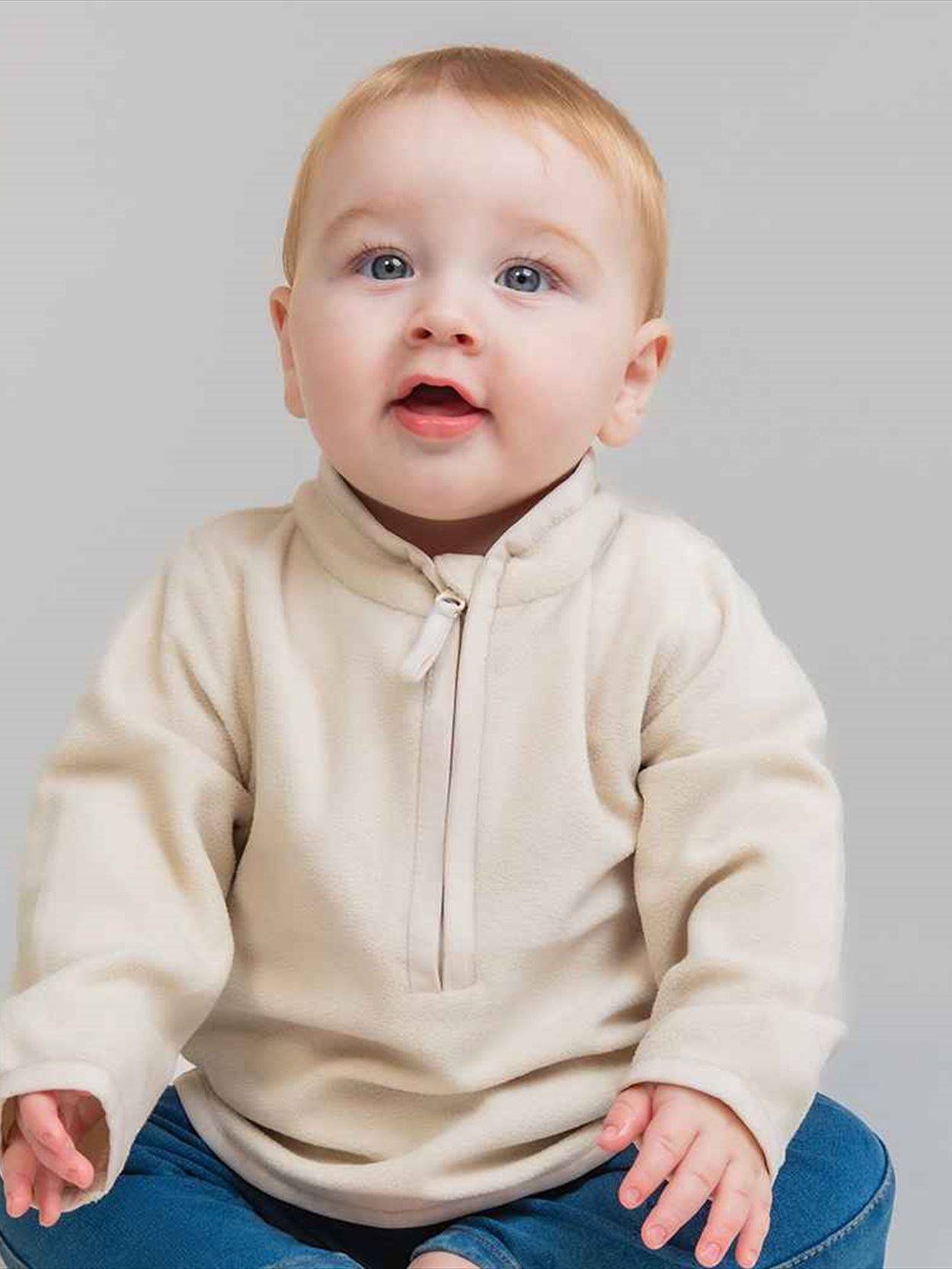 LW031 Larkwood Kids 1/2 Zip Lightweight Fleece Image 1