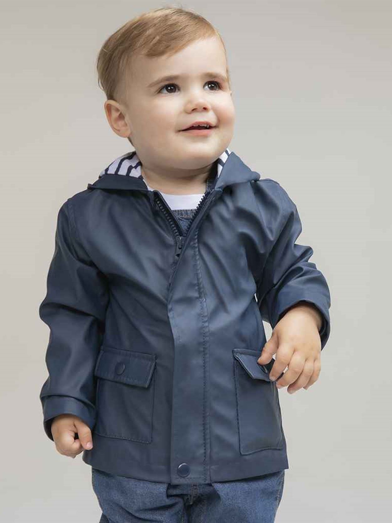 LW035 Larkwood Baby/Toddler Rain Jacket Image 1