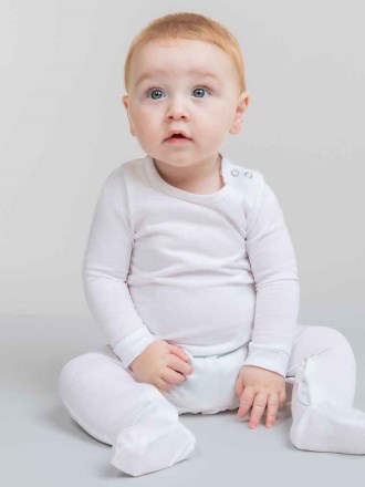 LW650 Larkwood Organic Baby Sleepsuit
