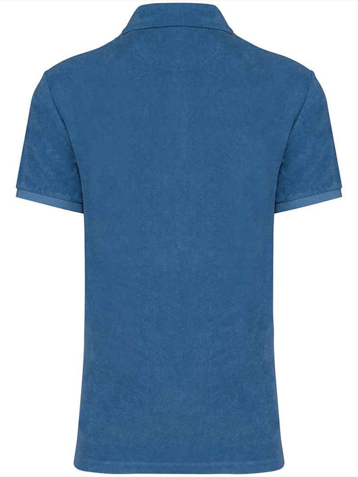 NS227 Native Spirit Terry Towel Polo Shirt Image 2