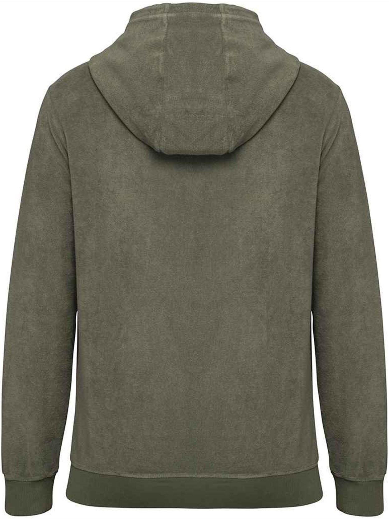 NS419 Native Spirit Terry Towel Full Zip Hooded Sweatshirt Image 2