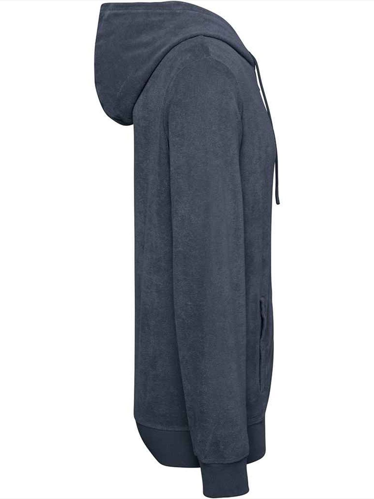 NS419 Native Spirit Terry Towel Full Zip Hooded Sweatshirt Image 3