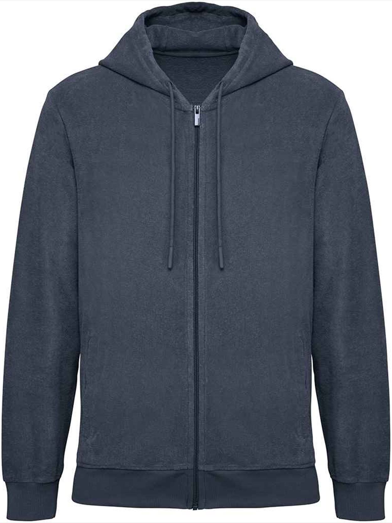 NS419 Native Spirit Terry Towel Full Zip Hooded Sweatshirt Image 1