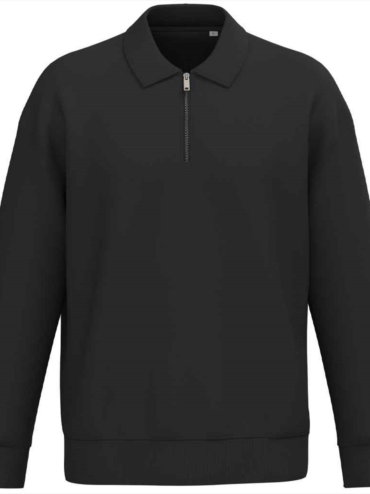 NS432 Native Spirit Unisex 1/4 Zip Sweatshirt with Polo Collar Image 1