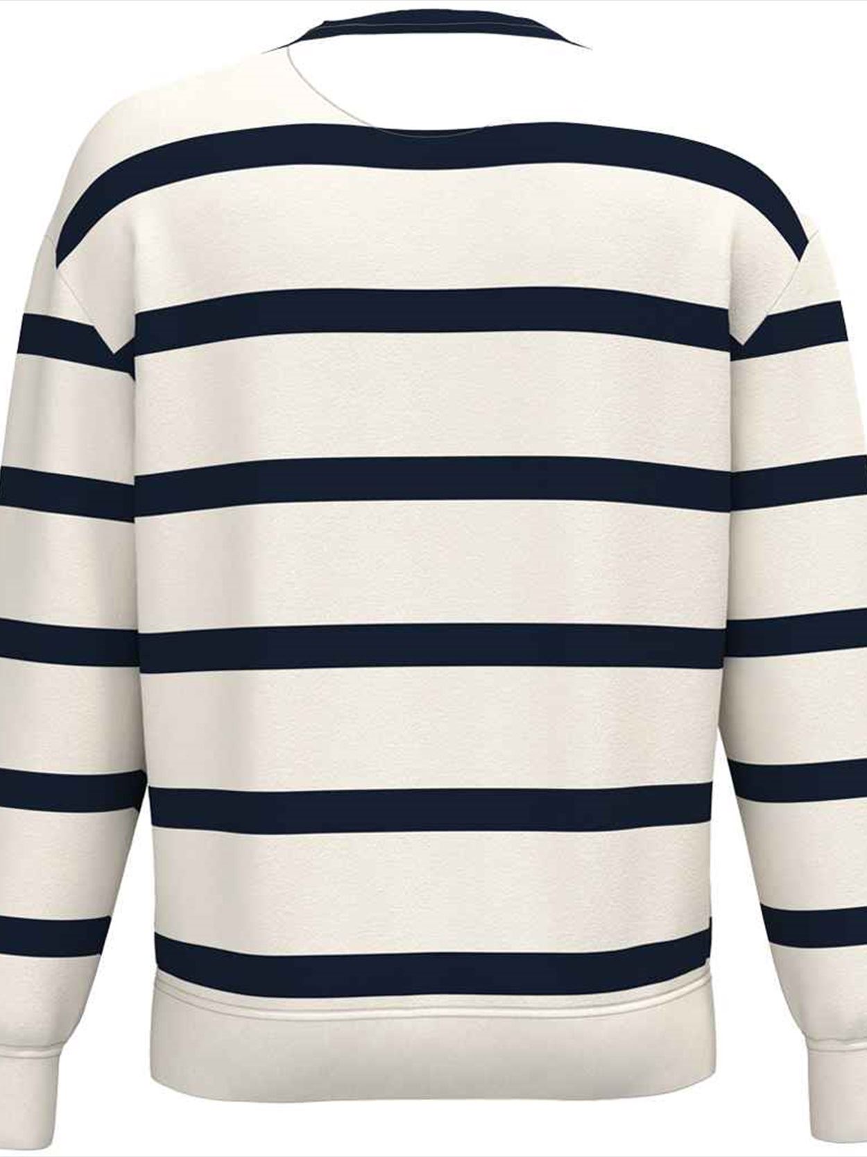 NS450 Native Spirit Unisex Striped Crew Neck Sweatshirt Image 2
