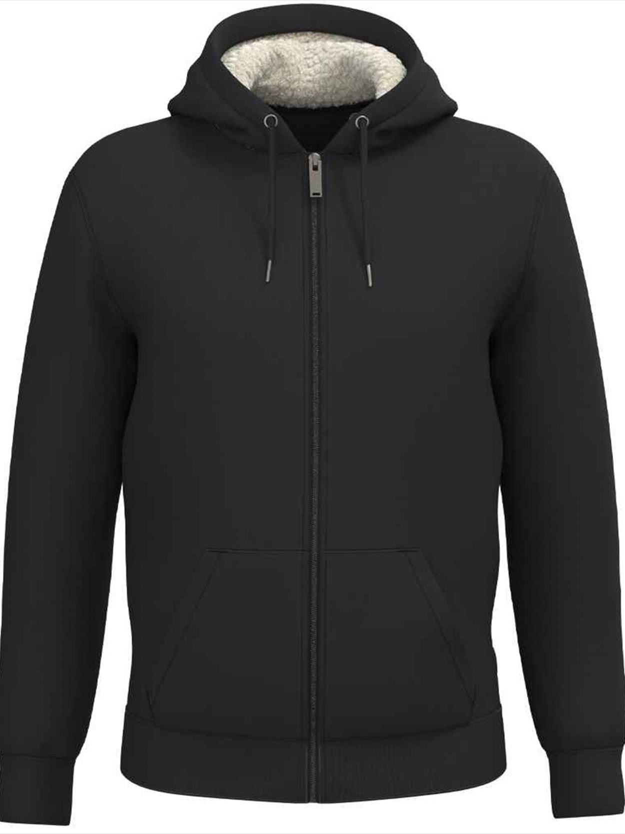NS460 Native Spirit Unisex Sherpa lined Full Zip Sweatshirt Image 1