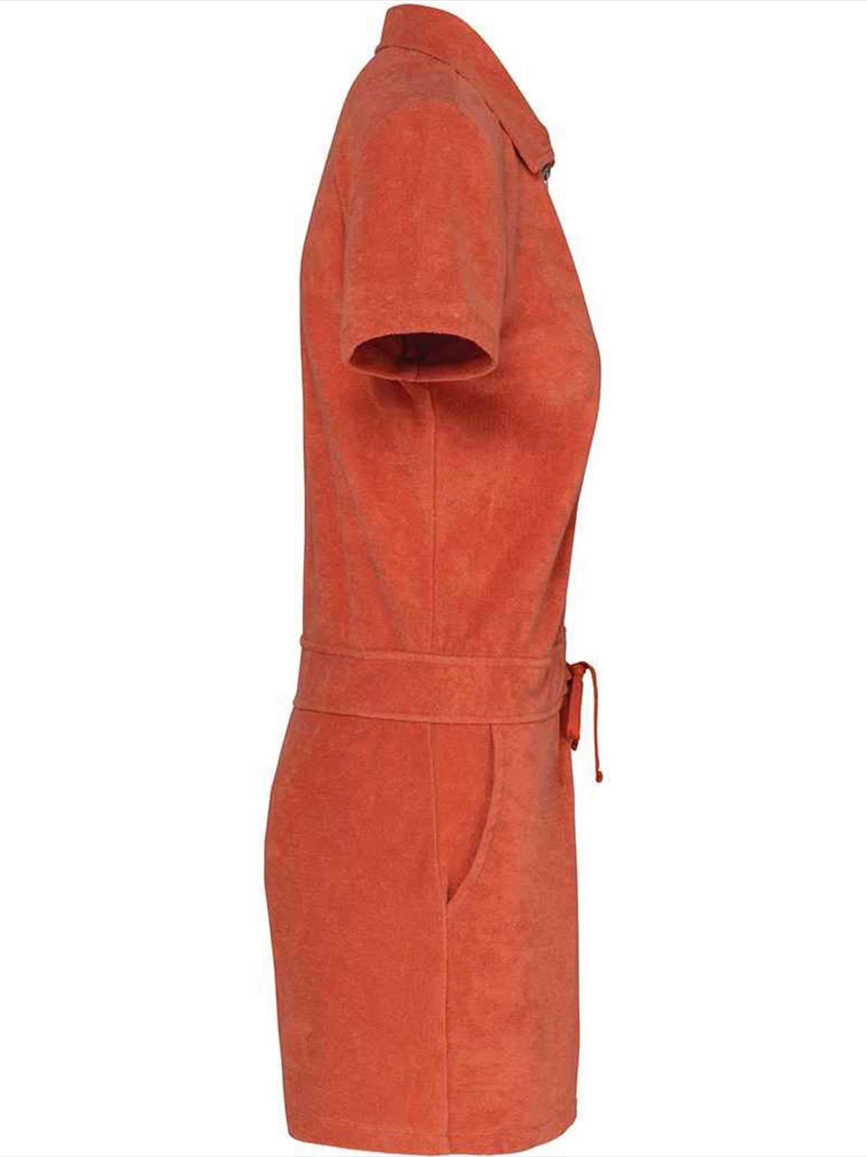 NS5002 Native Spirit Ladies Terry Towel Short Overall Image 3