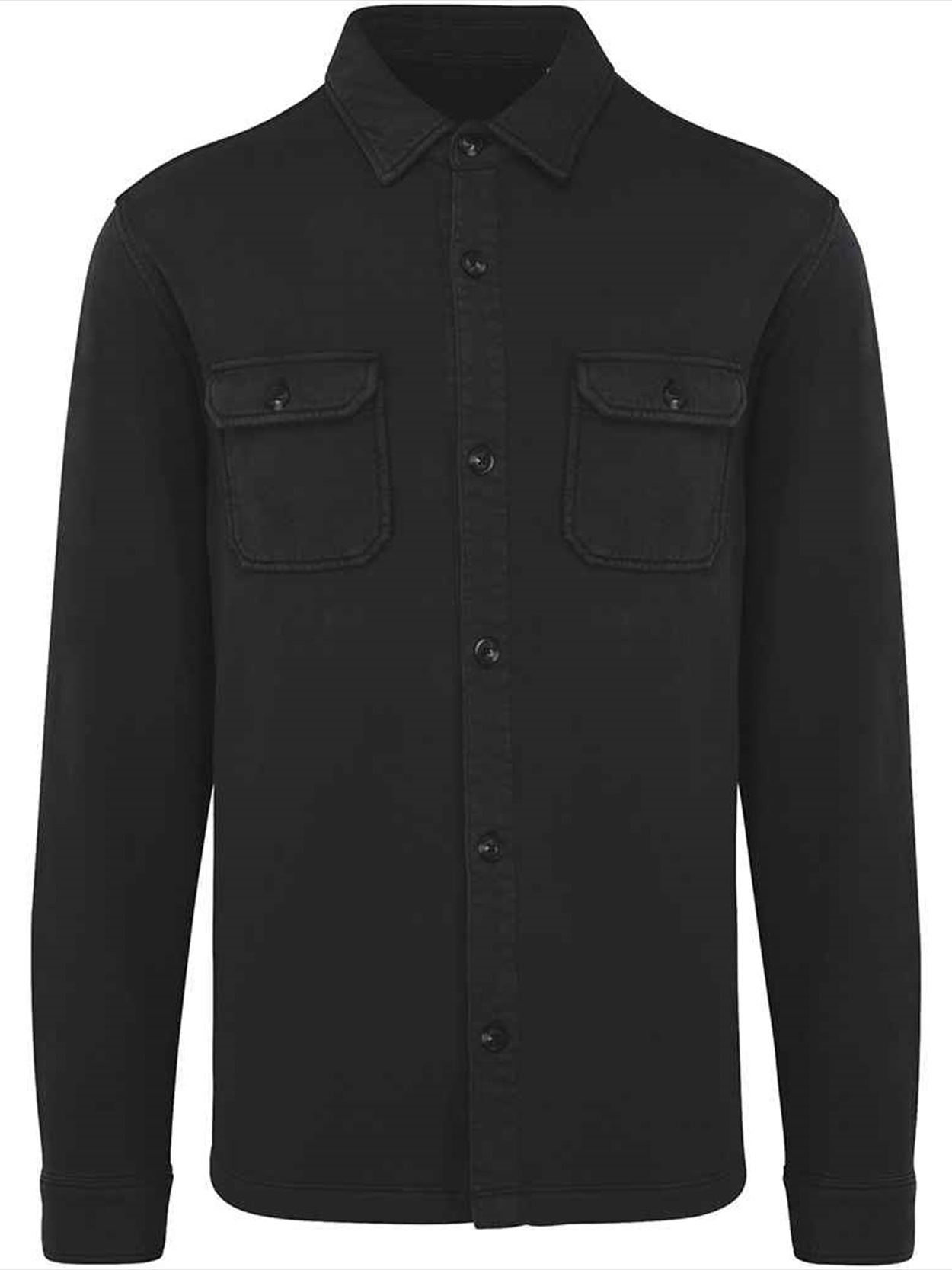 NS521 Native Spirit Faded Brushed Fleece Overshirt Image 1