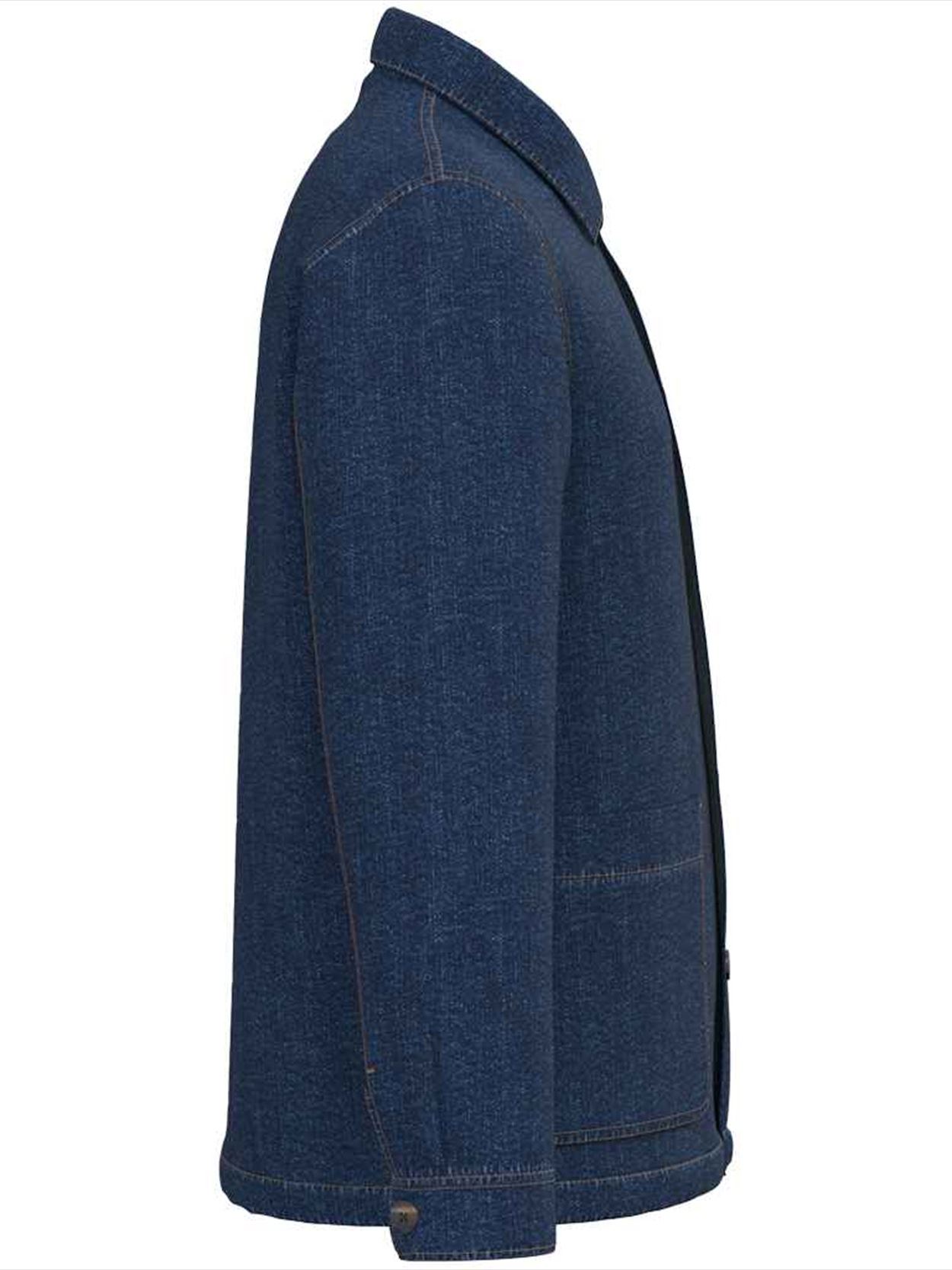 NS614 Native Spirit Unisex Dropped Shoulder Denim Jacket Image 3