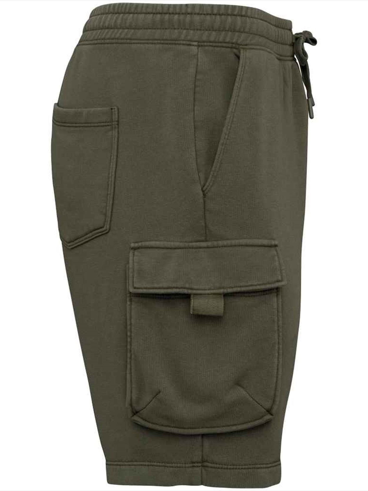 NS717 Native Spirit French Terry Washed Effect Cargo Shorts Image 3