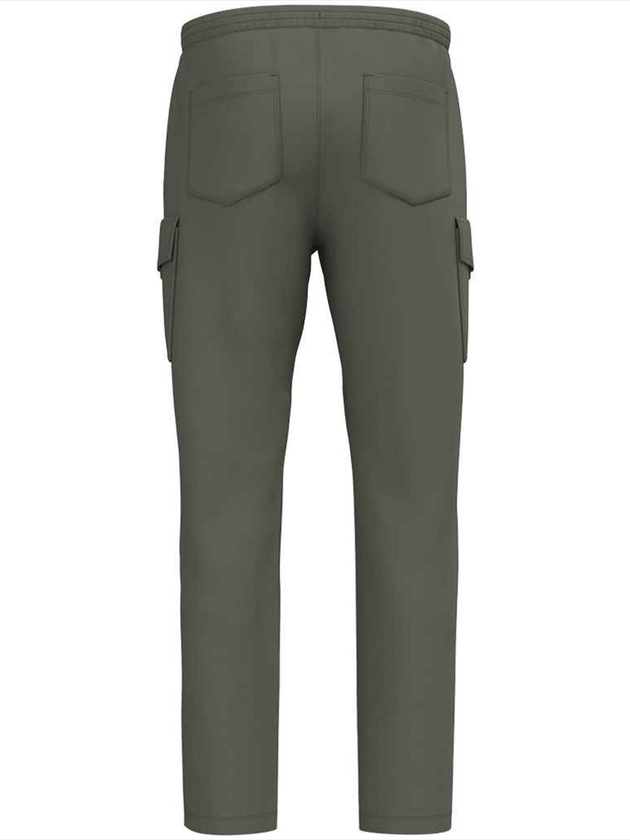 NS777 Native Spirit French Terry Washed Cargo Trousers Image 2