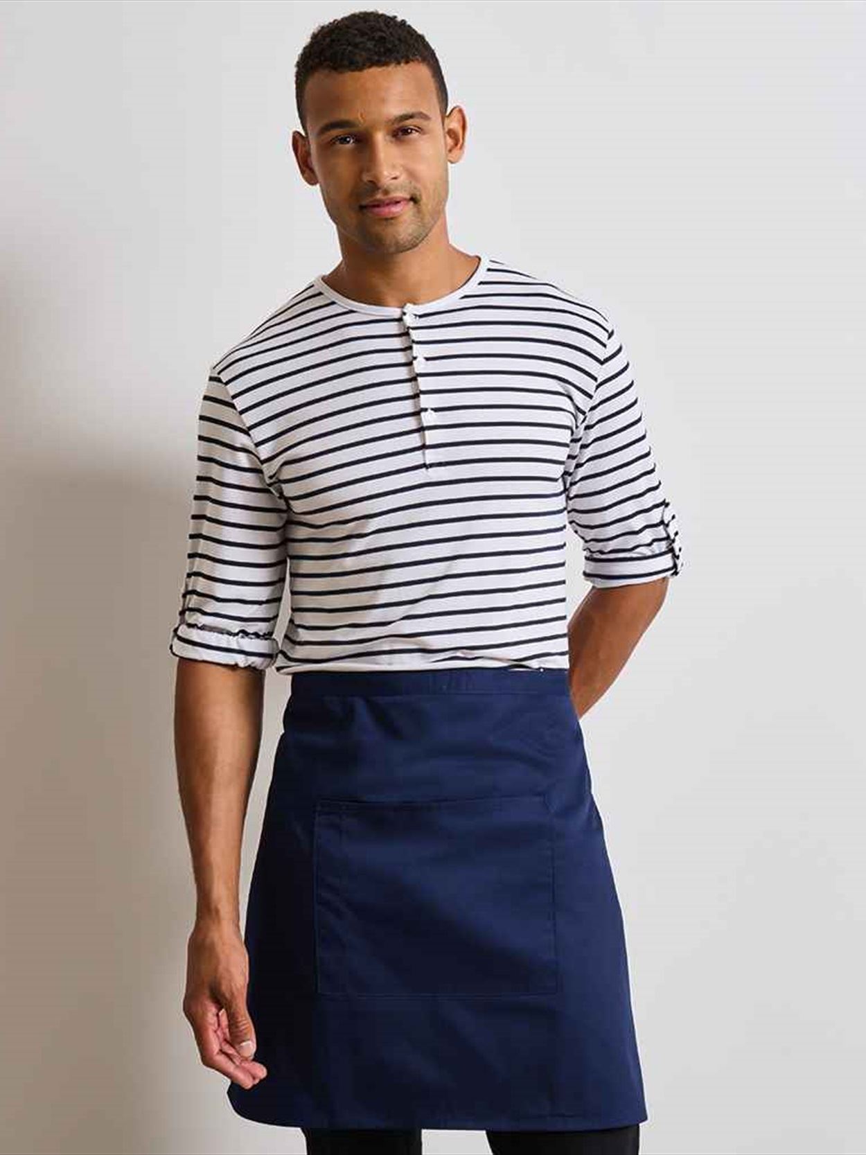 PR141 Premier 'Colours' Mid Length Apron with Pocket Image 1