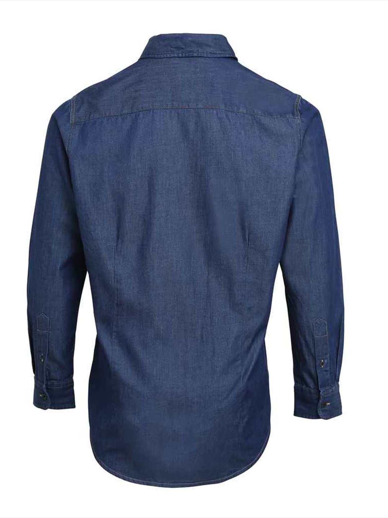 PR222 Premier Jeans Stitch Denim Shirt Image 2