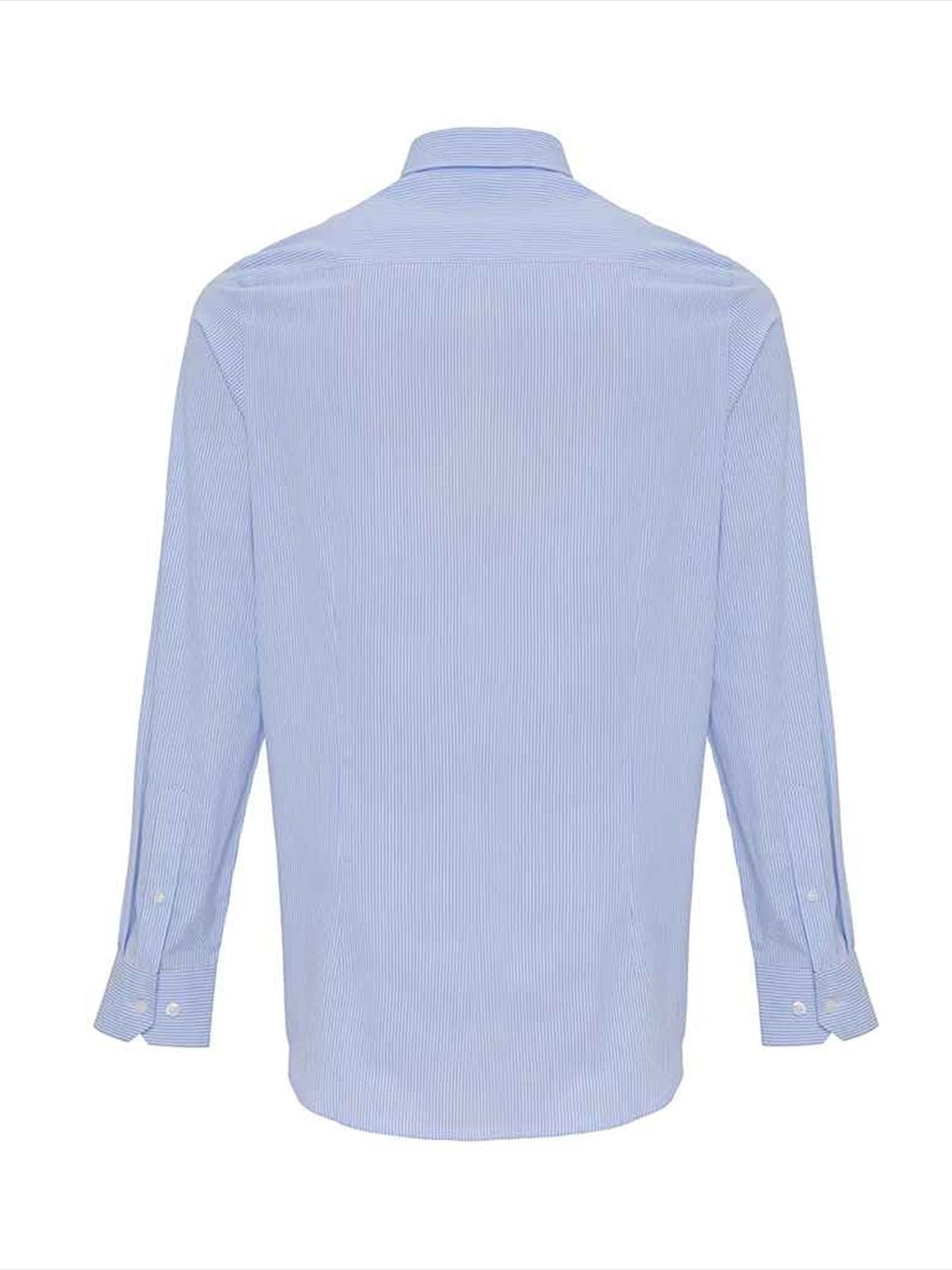 PR238 Premier Long Sleeve Striped Oxford Shirt Image 2