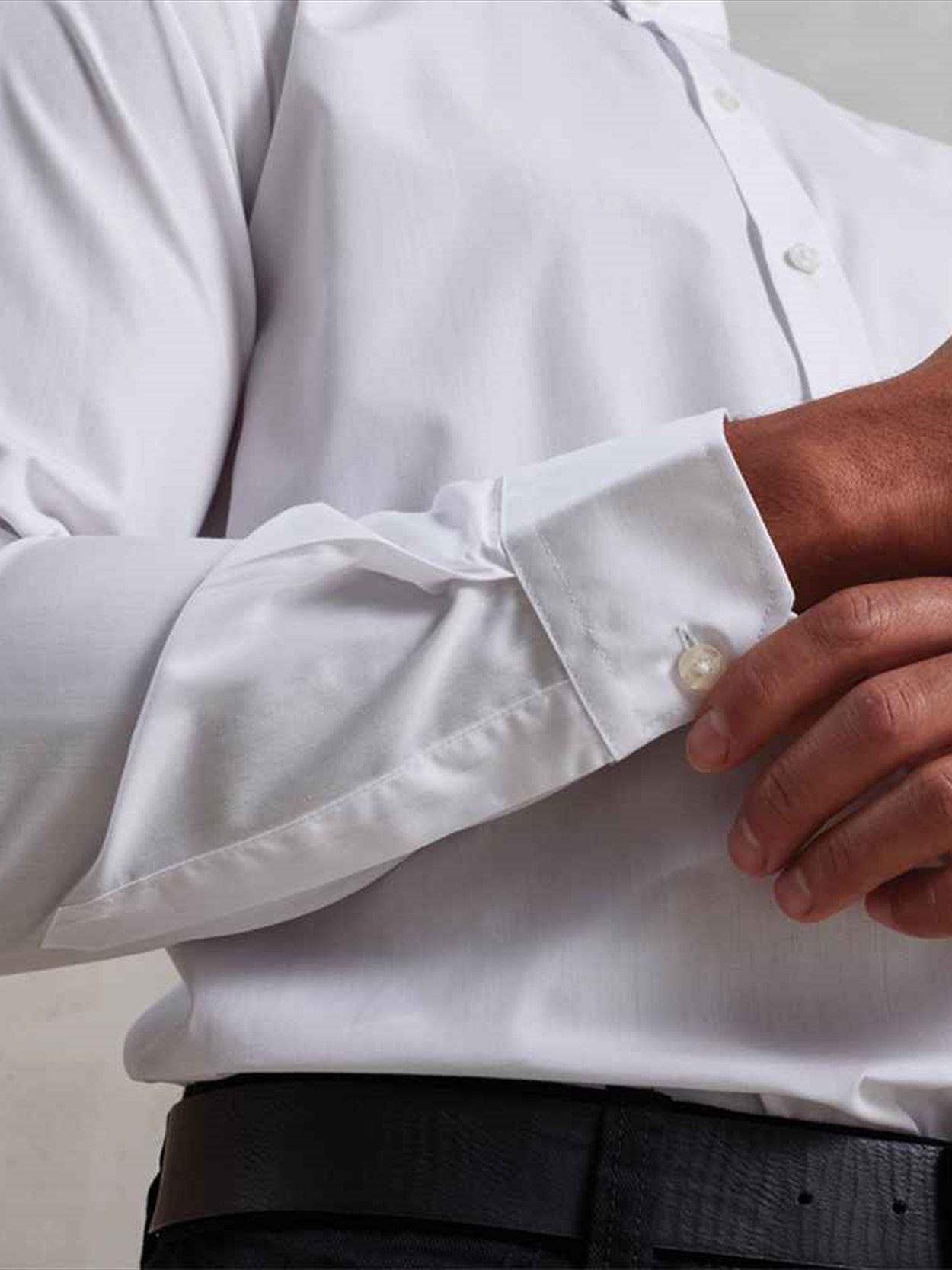 PR258 Premier Long Sleeve Grandad Shirt Image 1