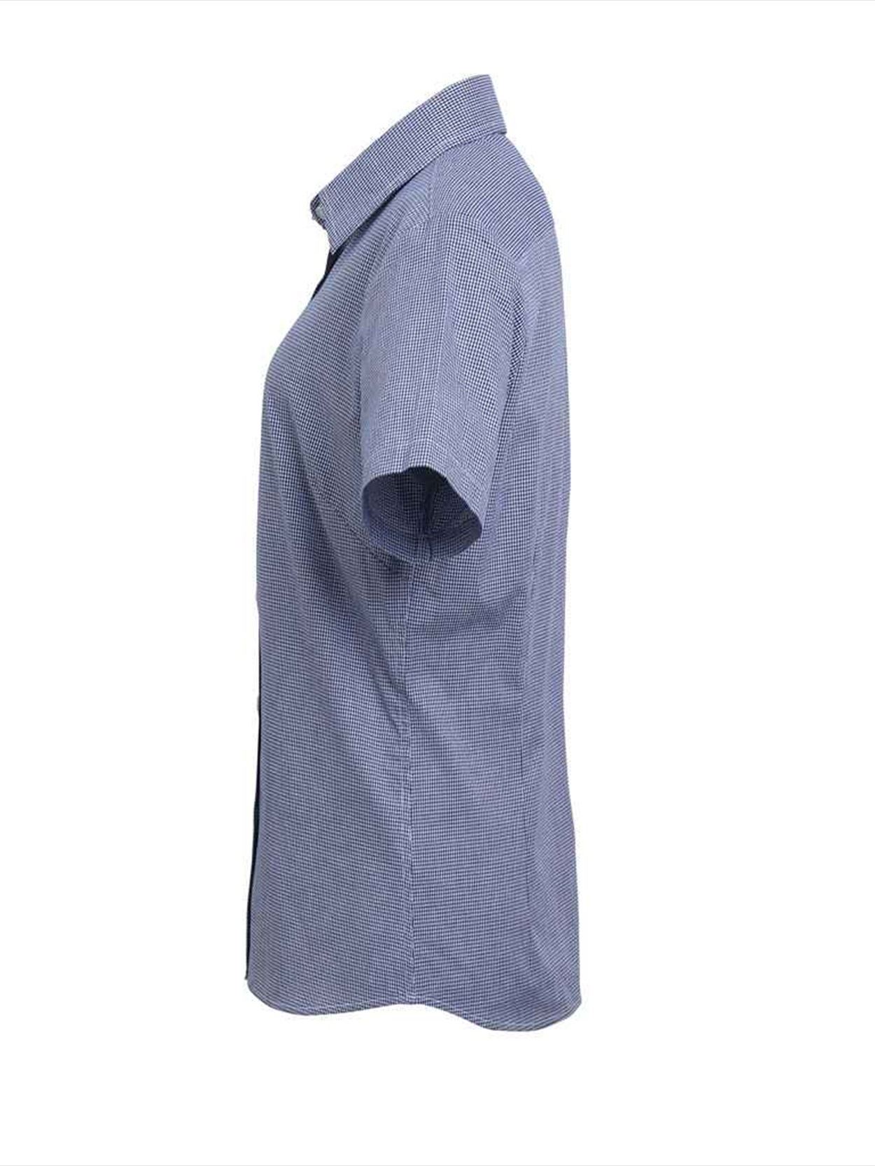 PR321 Premier Ladies Gingham Short Sleeve Shirt Image 3