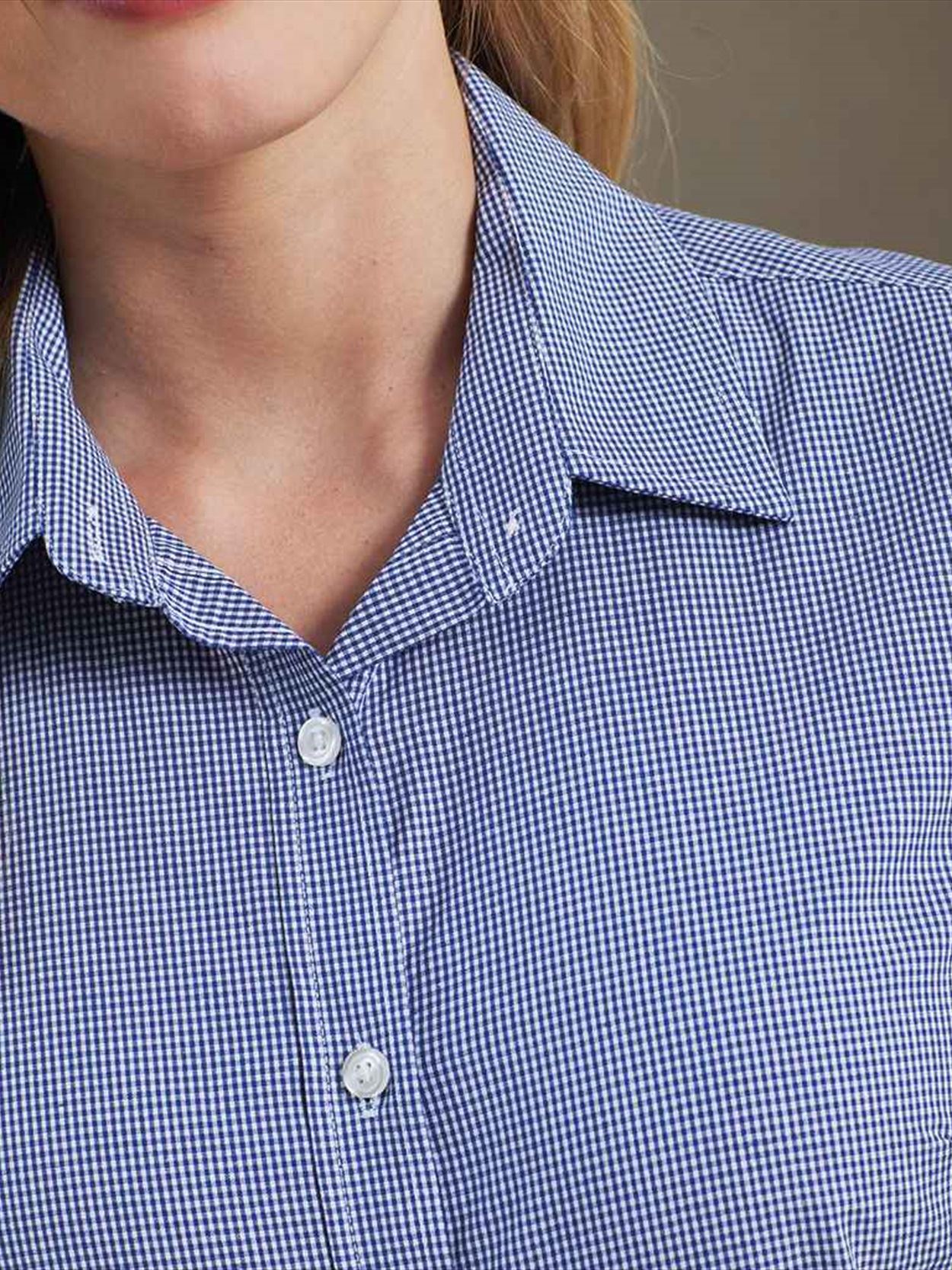 PR321 Premier Ladies Gingham Short Sleeve Shirt Image 1