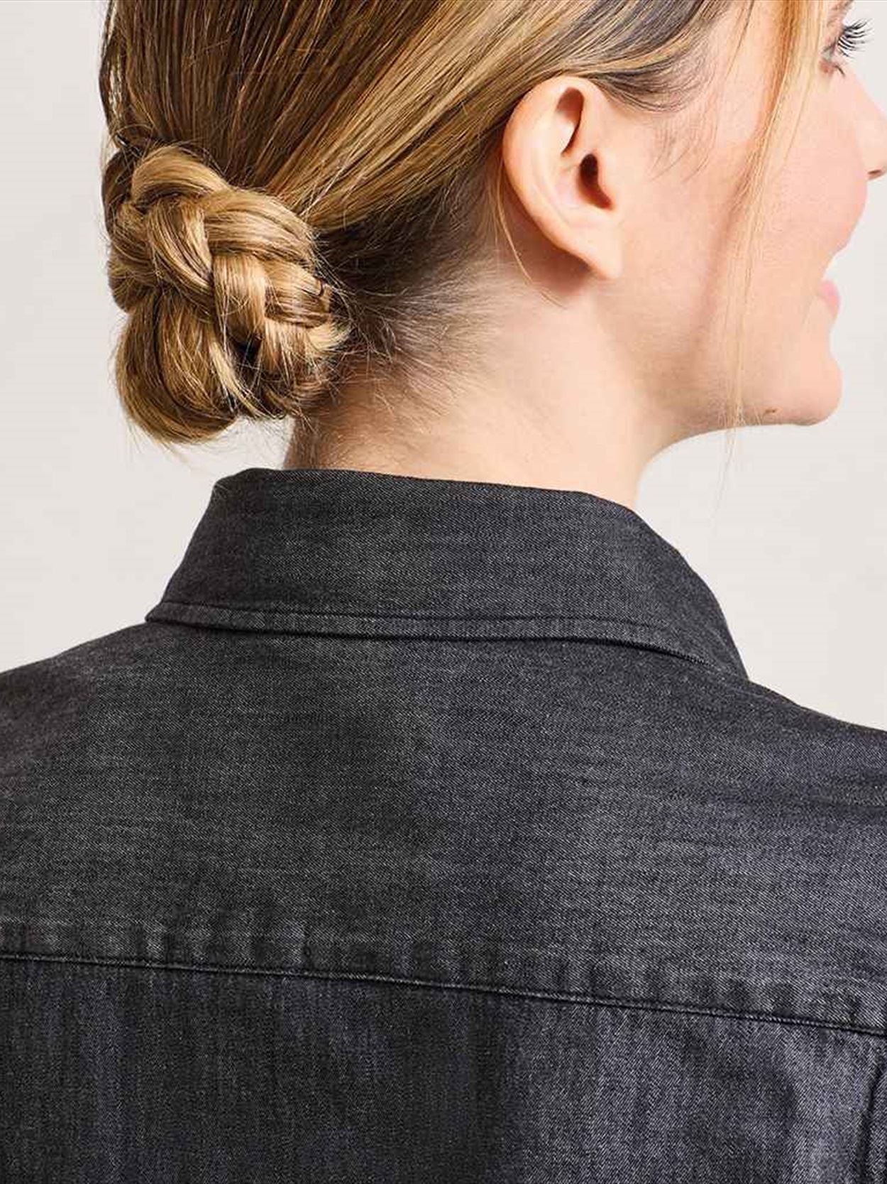 PR322 Premier Ladies Jeans Stitch Denim Shirt Image 1