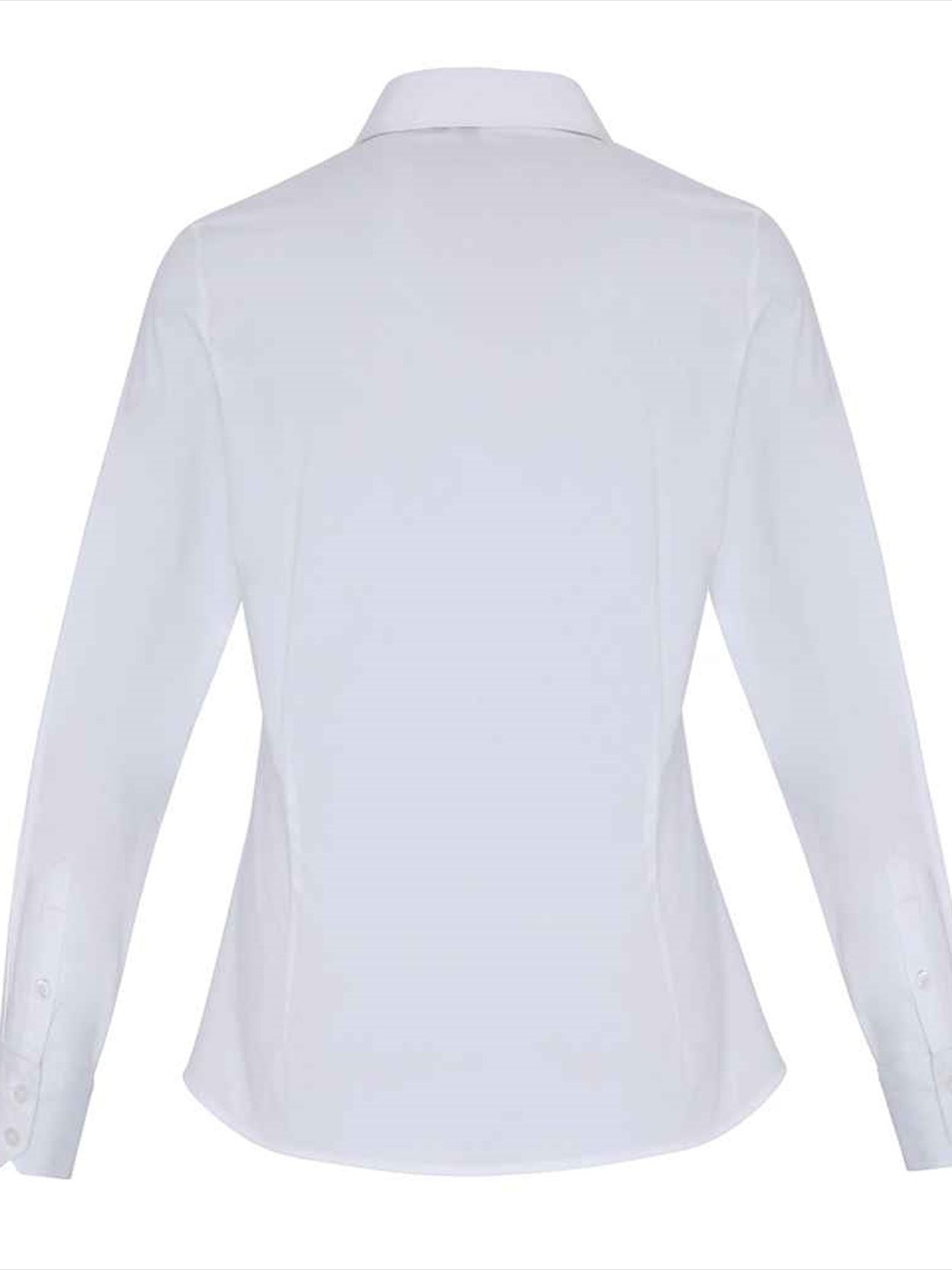 PR344 Premier Ladies Long Sleeve Stretch Fit Poplin Shirt Image 2