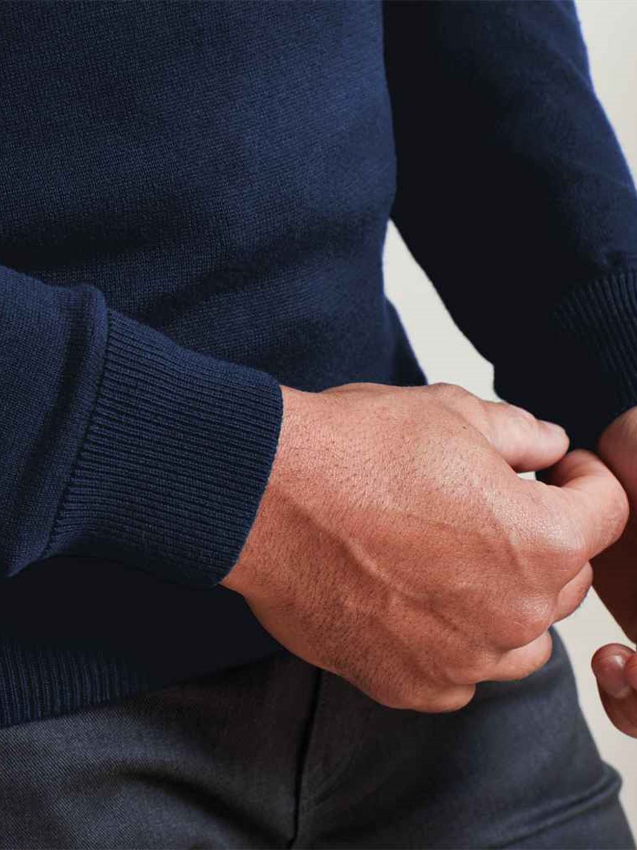 PR692 Premier Cotton Rich Crew Neck Sweater Image 1