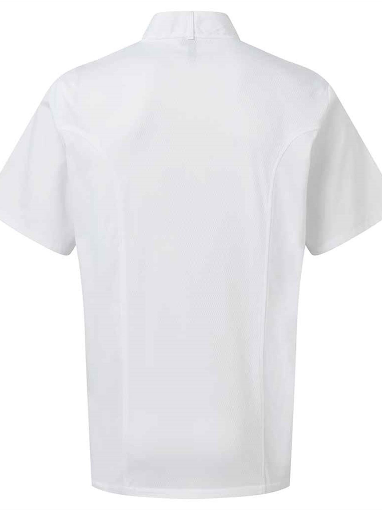 PR902 Premier Coolchecker® Short Sleeve Chef's Jacket Image 2