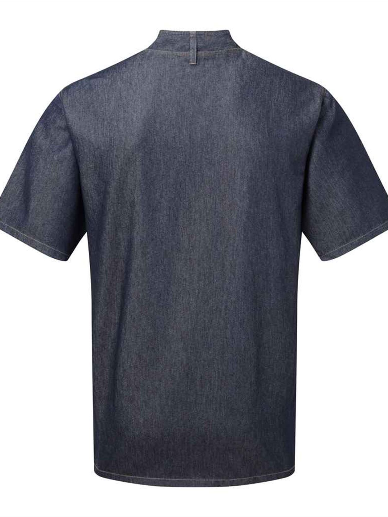 PR906 Premier Short Sleeve Zipped Chef's Jacket Image 2