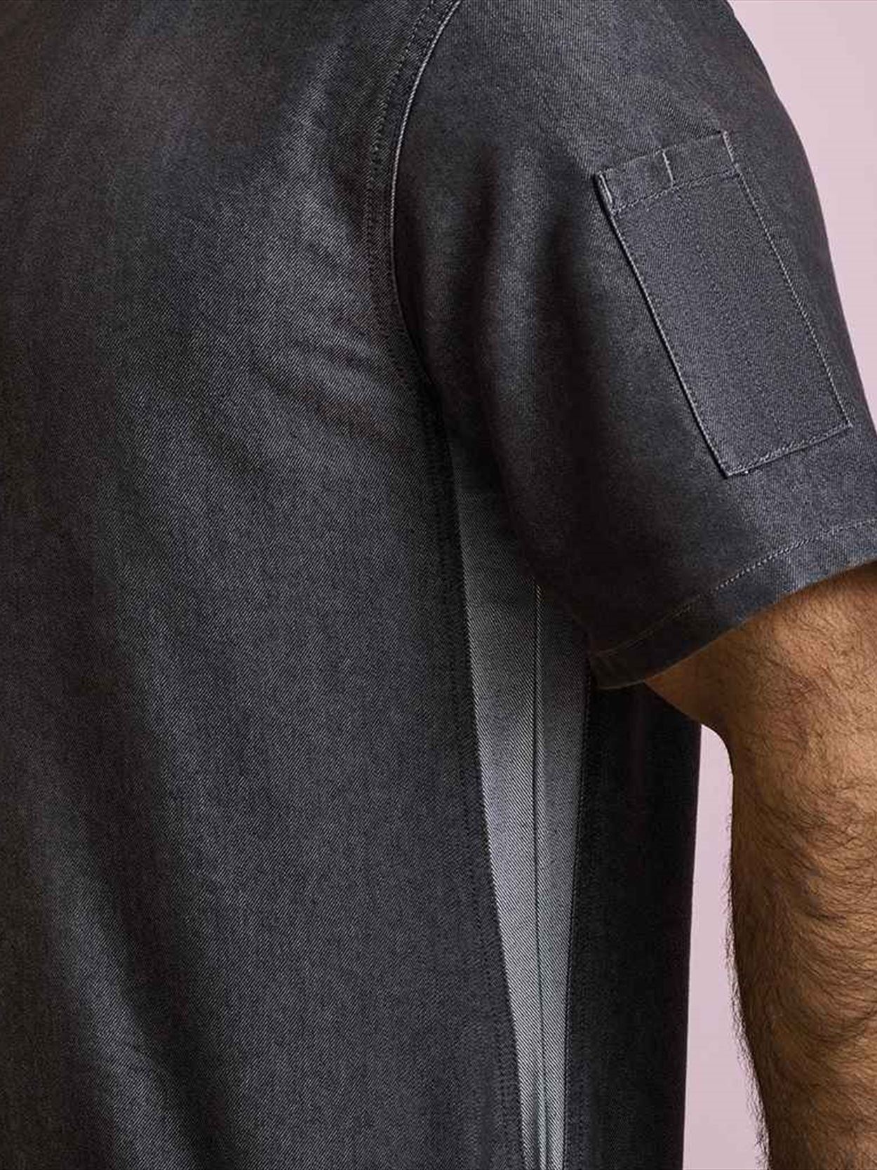PR906 Premier Short Sleeve Zipped Chef's Jacket Image 1