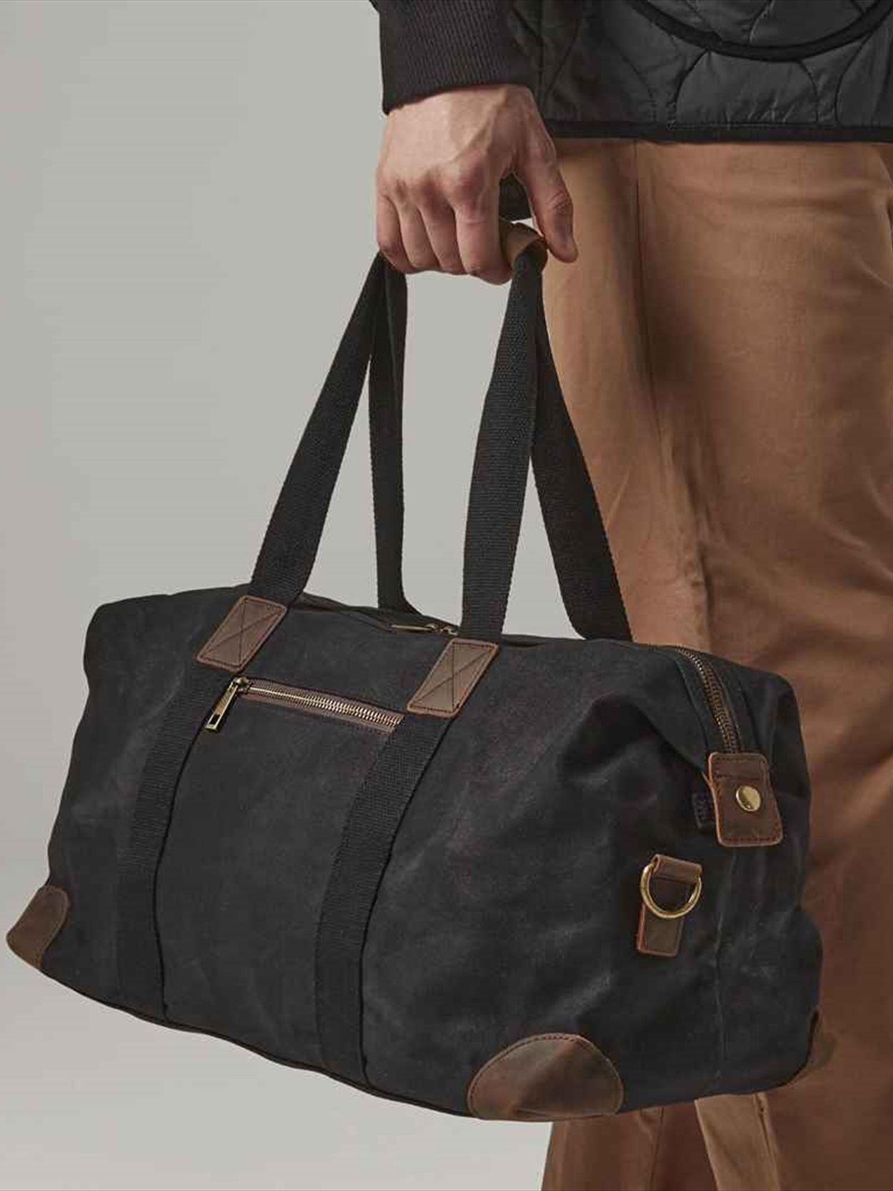 QD650 Quadra Heritage Waxed Canvas Holdall Image 1