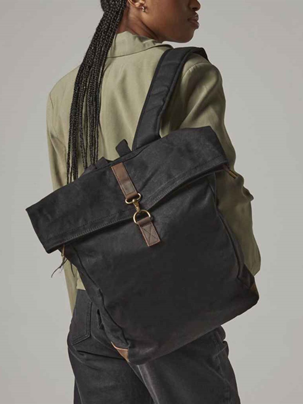 QD655 Quadra Heritage Waxed Canvas Backpack Image 1