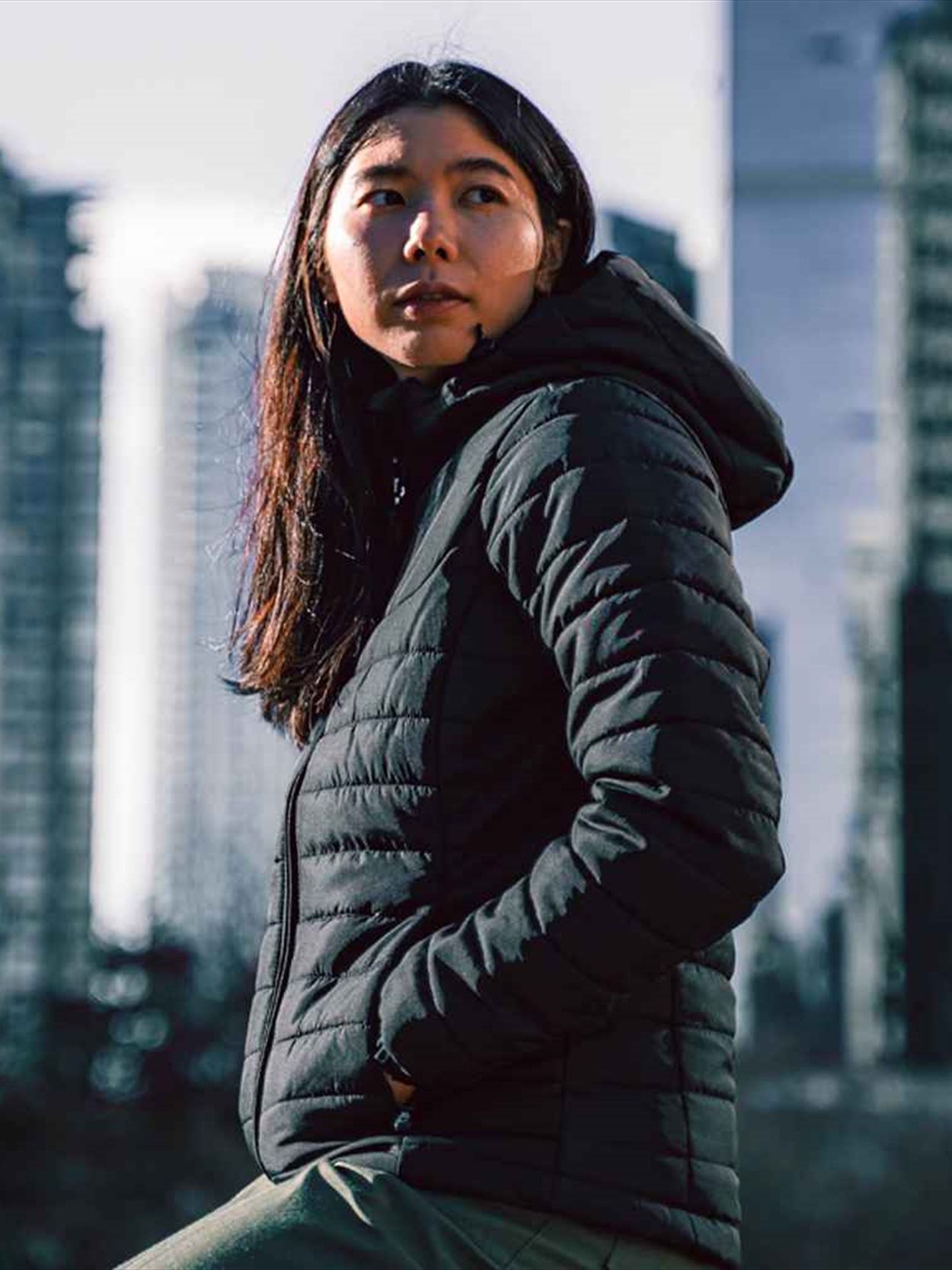 QXH-1W Stormtech Ladies Nautilus Quilted Hooded Jacket Image 1