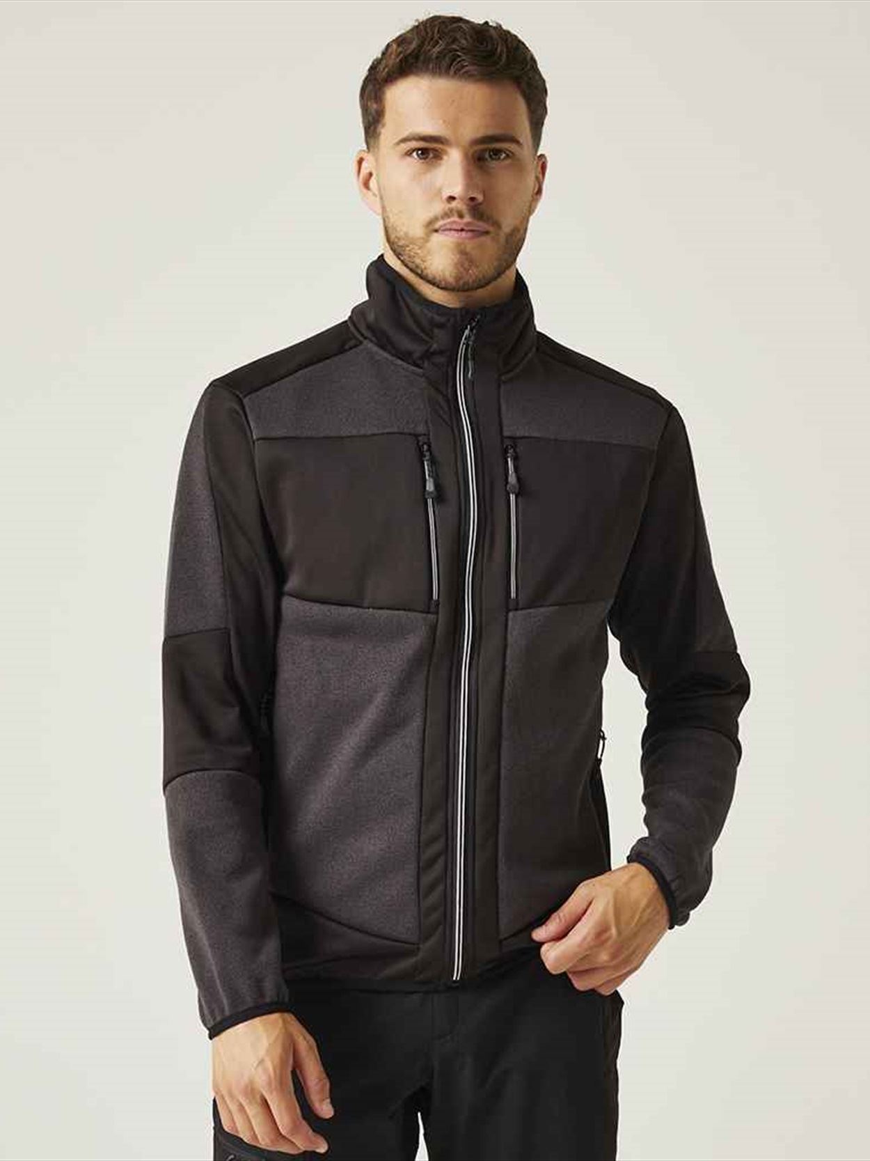 RG382 TRF720 Regatta E-Volve Unisex Knit Effect Midlayer Top Image 2