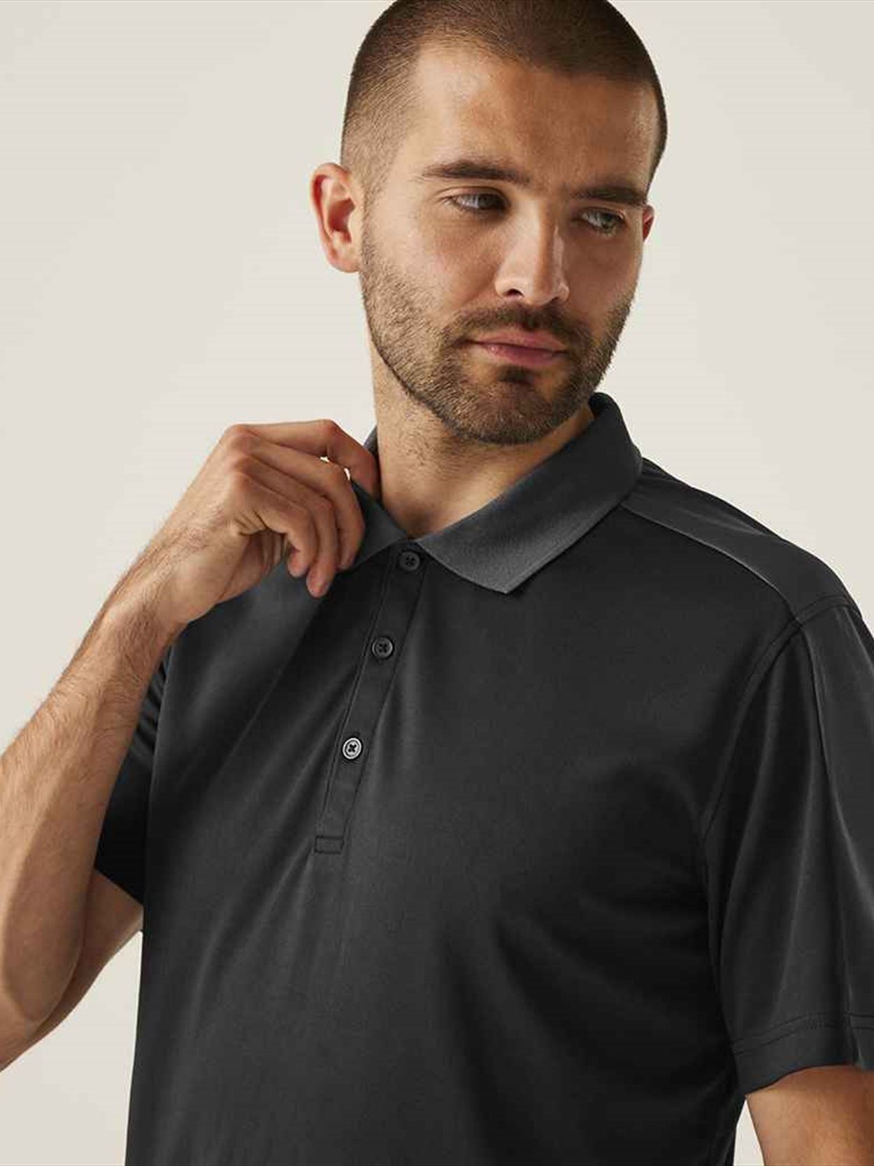 RG424 TRS174 Regatta Contrast Quick Wicking Piqué Polo Shirt Image 2