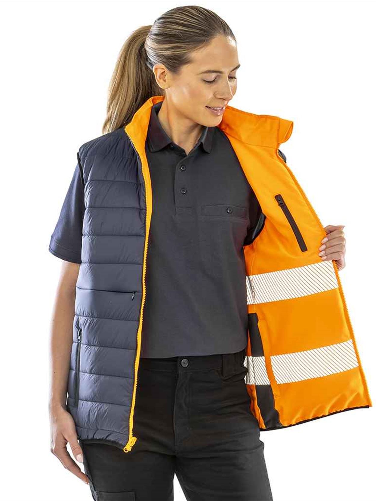 RS332 R332X Result Safe-Guard Reversible Soft Padded Gilet Image 1
