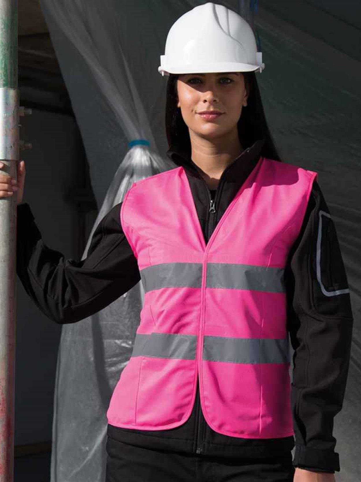 RS334F R334F Result Core Ladies Hi-Vis Vest Image 3