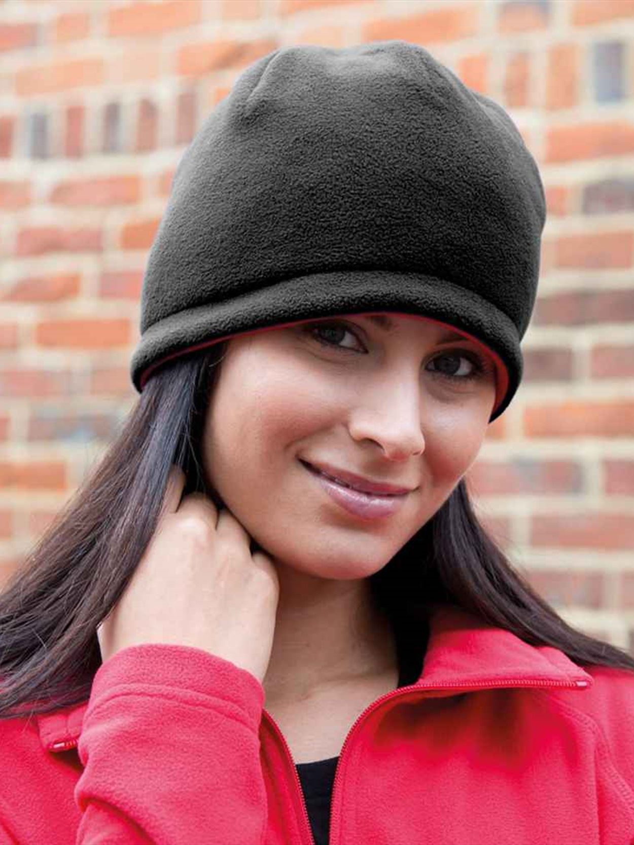 RS374 R374X Result Reversible Fleece Skull Hat Image 1