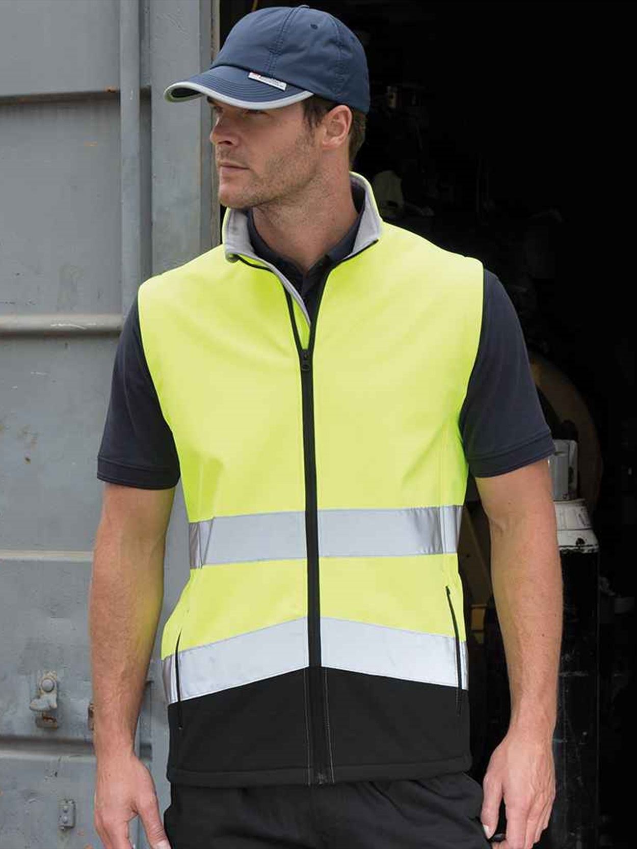 RS451 R451X Result Safe-Guard Printable Safety Soft Shell Gilet Image 2