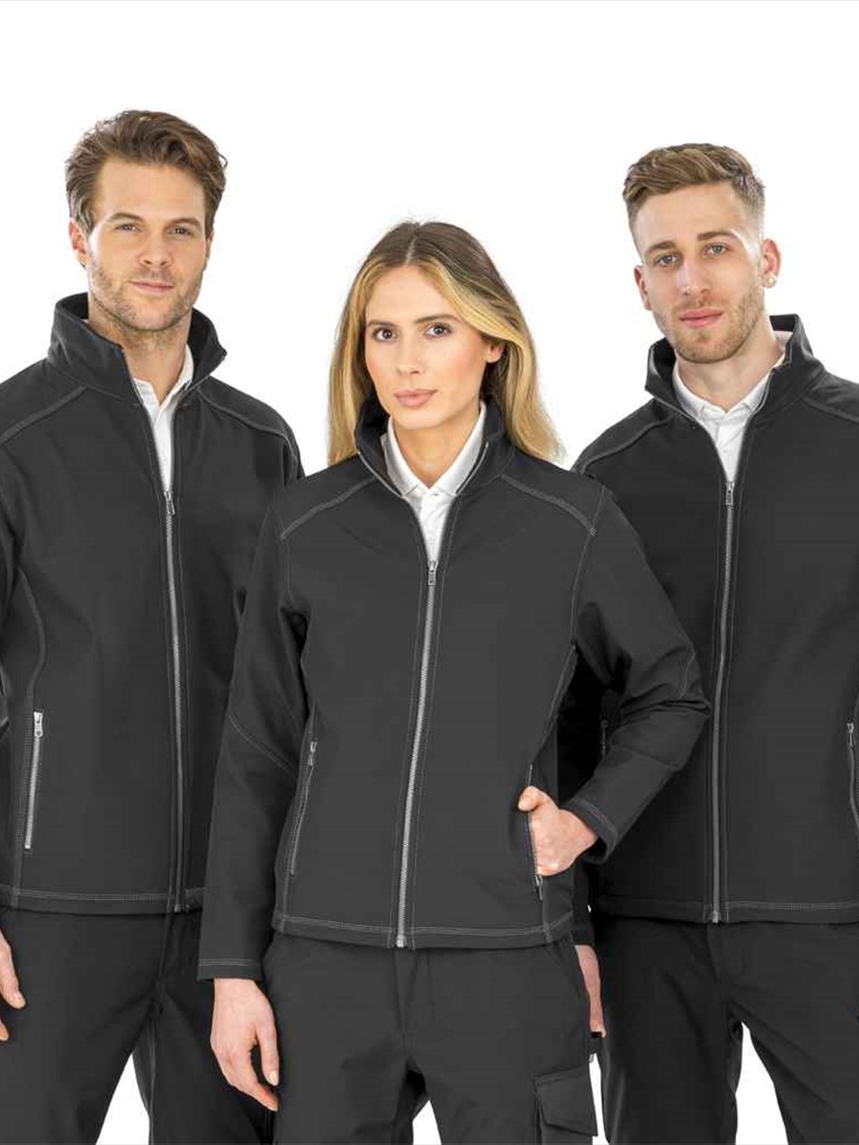 RS455F R455F Result Work-Guard Ladies Treble Stitch Soft Shell Jacket Image 1