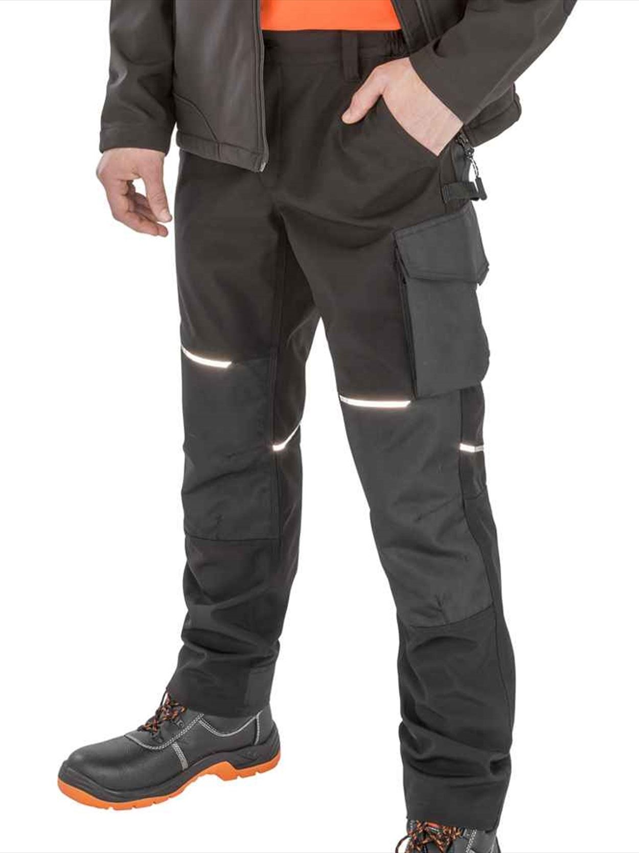 RS473 R473X Result Work-Guard Slim Fit Soft Shell Trousers Image 1