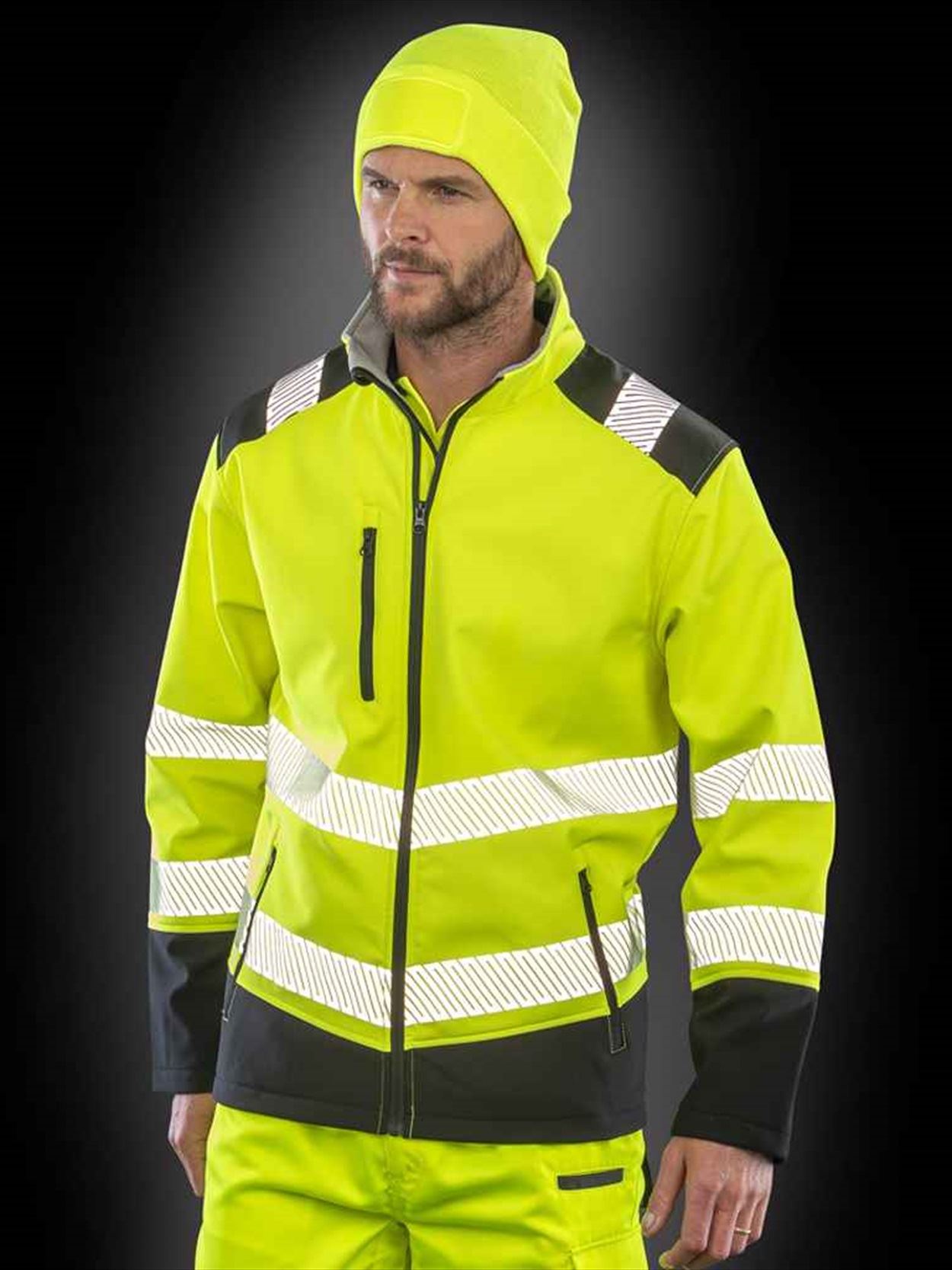 RS476 R476X Result Safe-Guard Printable Ripstop Safety Soft Shell Jacket Image 2