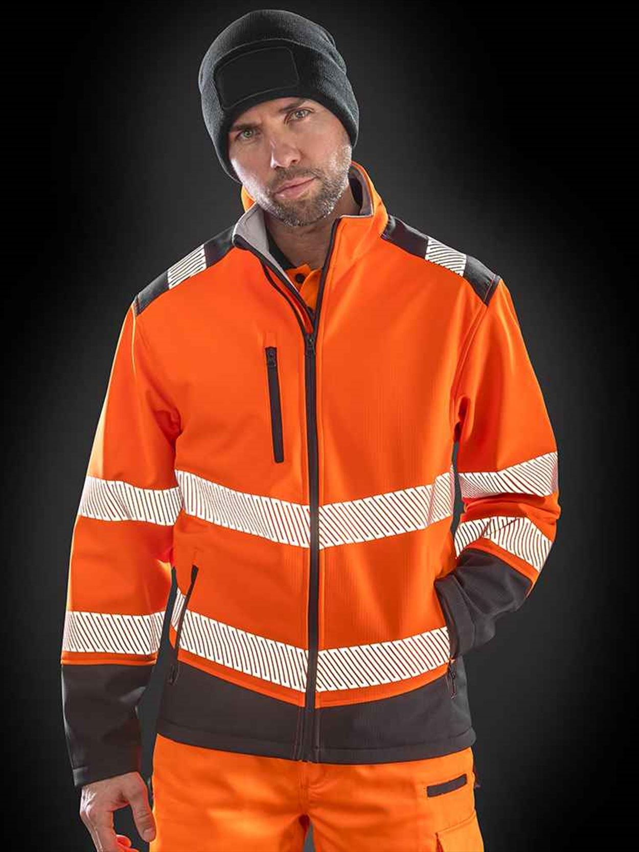 RS476 R476X Result Safe-Guard Printable Ripstop Safety Soft Shell Jacket Image 1