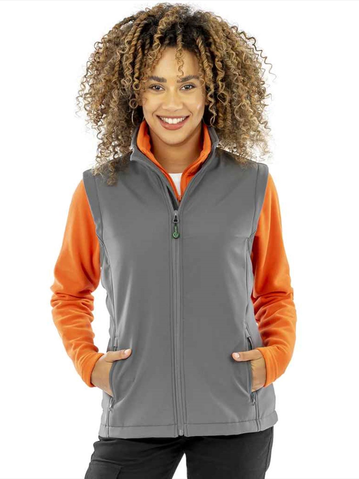 RS902F R902F Result Recycled Ladies Printable Soft Shell Bodywarmer Image 3