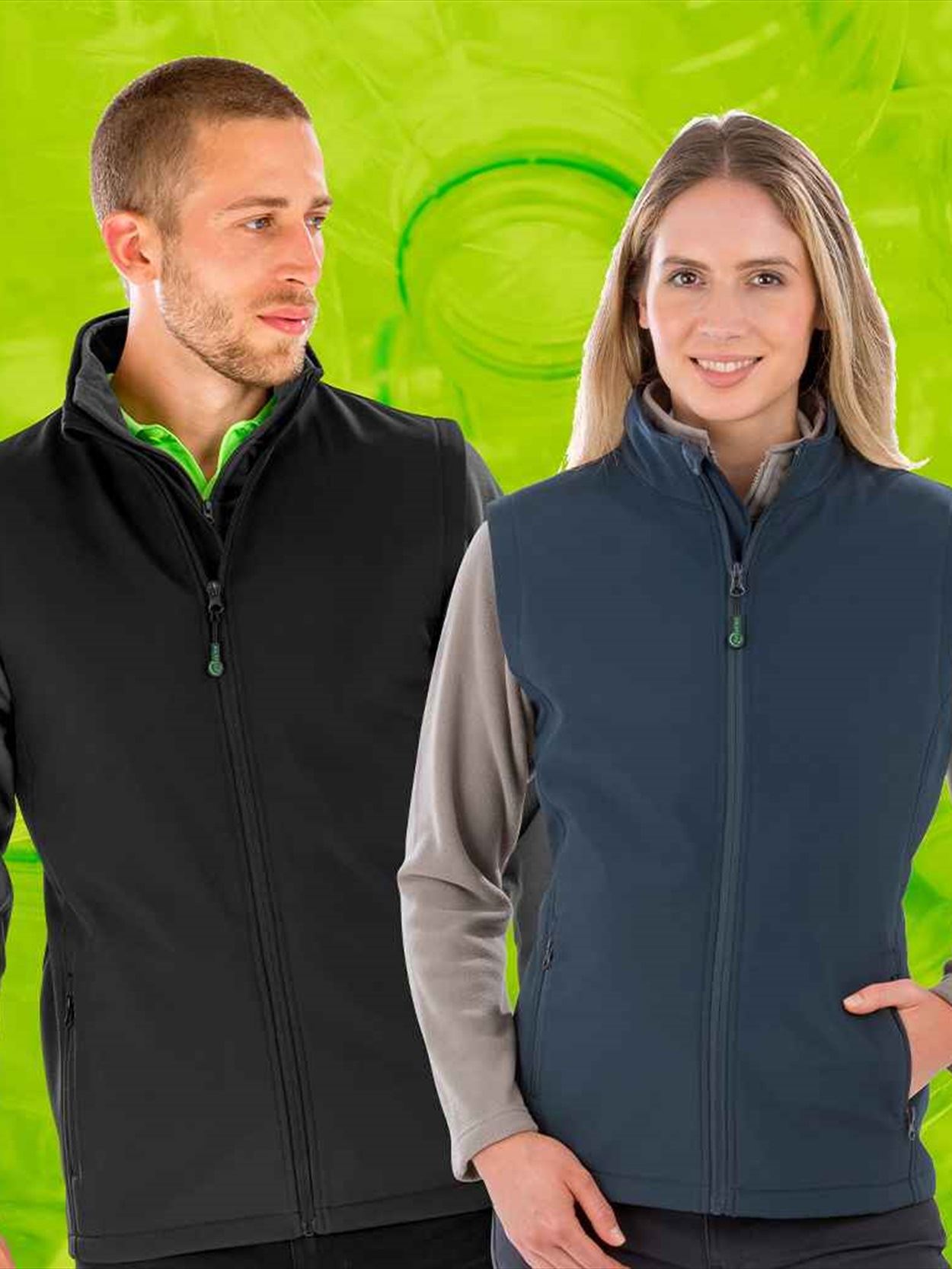 RS902F R902F Result Recycled Ladies Printable Soft Shell Bodywarmer Image 1