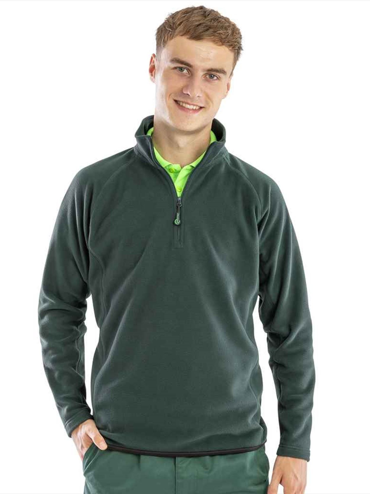 RS905 R905X Result Recycled Zip Neck Micro Fleece Image 2