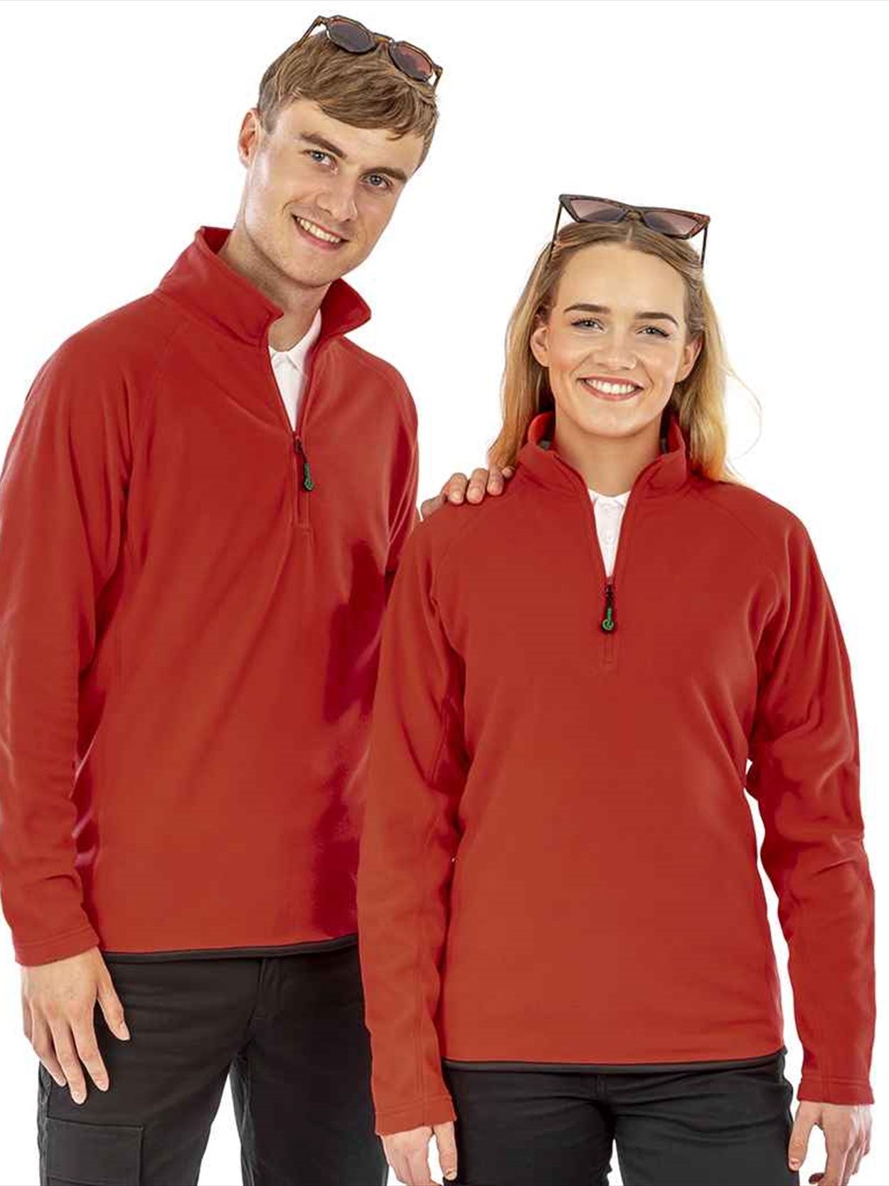 RS905 R905X Result Recycled Zip Neck Micro Fleece Image 3