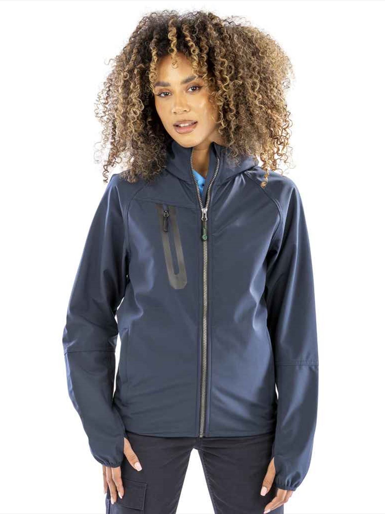 RS909 R909X Result Recycled Three Layer Printable Hooded Soft Shell Jacket Image 2
